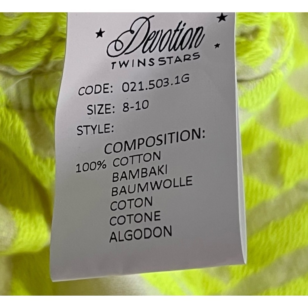 Anthropologie Devotions Twin Petra Embroidered Lime Two Piece Set Size 8/10 NWT - Picture 6 of 16